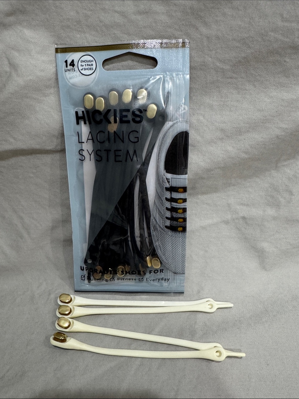 HICKIES Lacing System Pack - Cream with Gold Accents